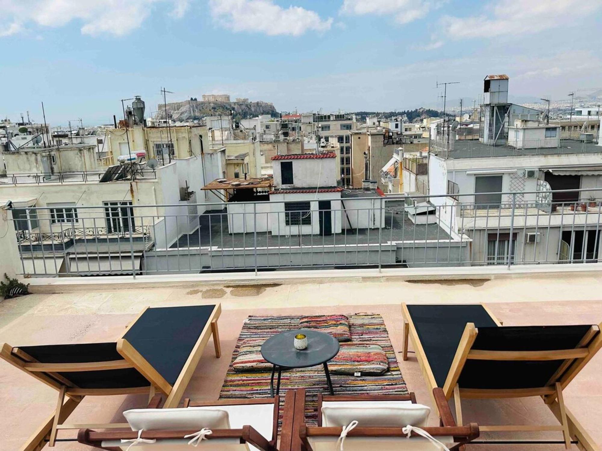 200Mbps Wifi - Penthouse With Acropolis View Daire Atina Dış mekan fotoğraf