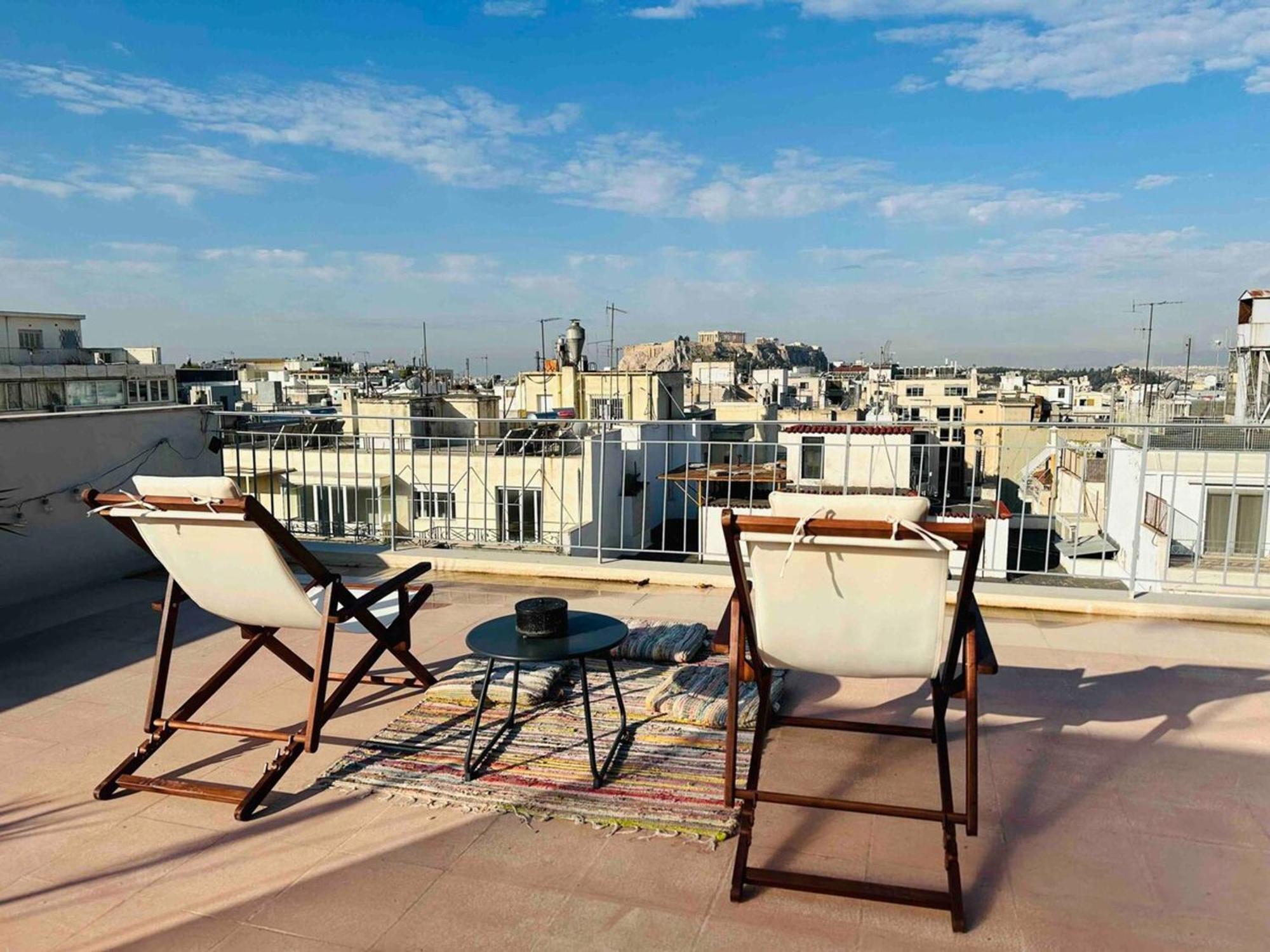 200Mbps Wifi - Penthouse With Acropolis View Daire Atina Dış mekan fotoğraf