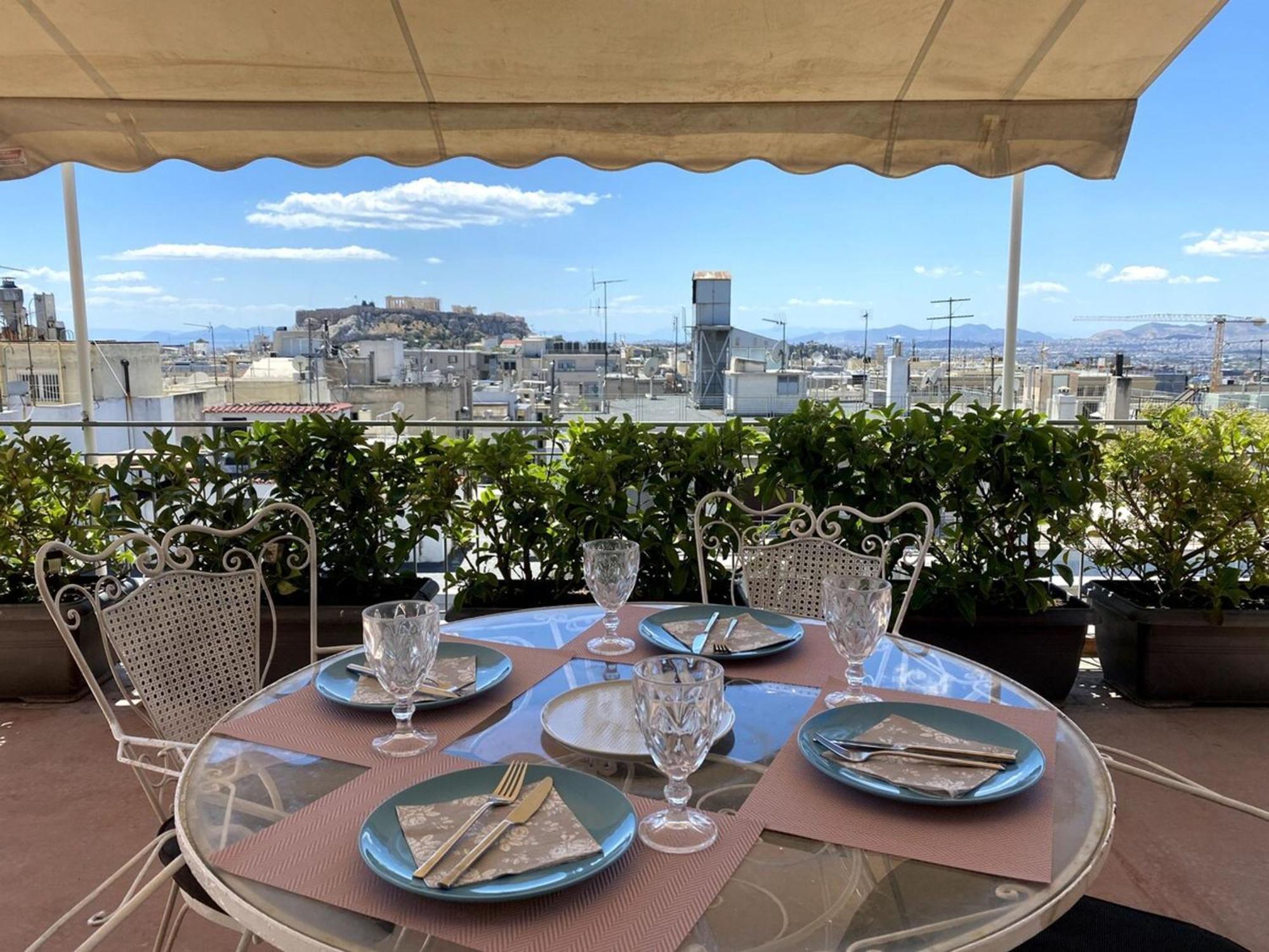 200Mbps Wifi - Penthouse With Acropolis View Daire Atina Dış mekan fotoğraf